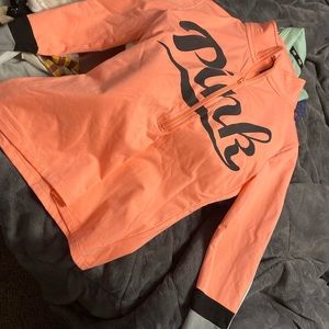 Pink long sleeve 1/4 zip